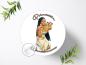 Preview: Prinzessin Pocahontas mit Wunschname, Tortenaufleger Ø 20cm, 0312z